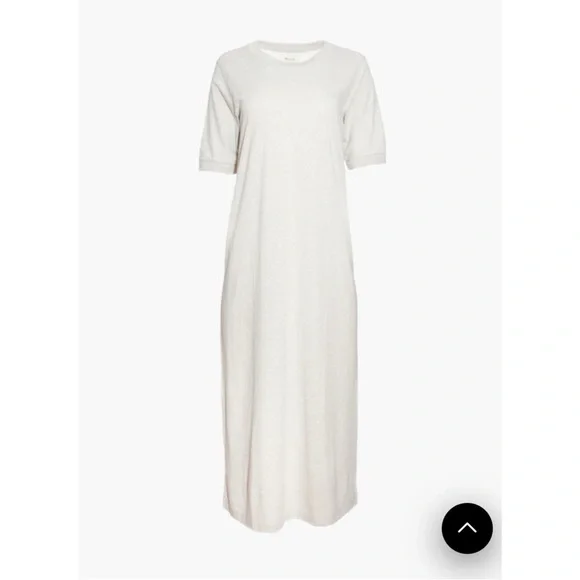 MADEWELL Midi Tee Dress in Oatmeal Size XS - Picture 4 of 10